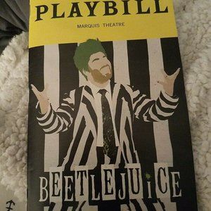 Beetlejuice Playbill Broadway NYC Marquis Theatre Alex Brightman NEW